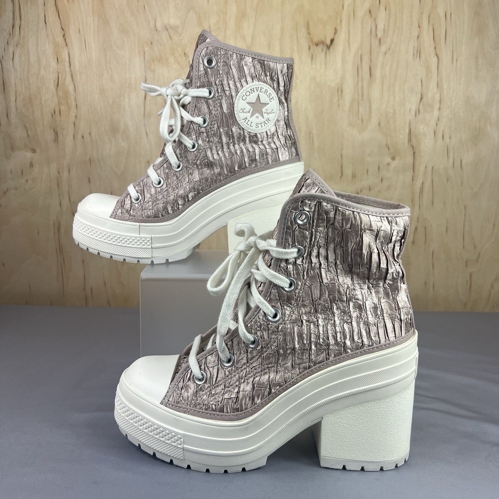 Converse Chuck Taylor 70 De Luxe Heel High Top Satin Shoes Womens Sz 7 Mens Sz 5
